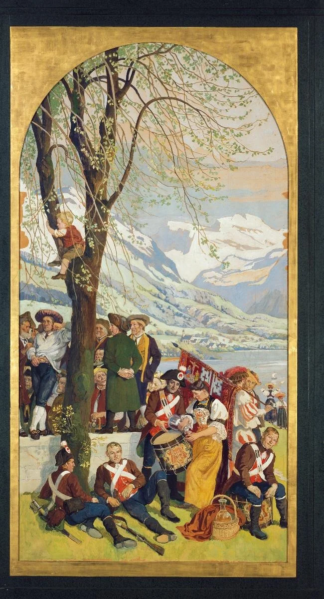 Obwaldner Landsgemeinde [fünftes Bild, rechts], detail