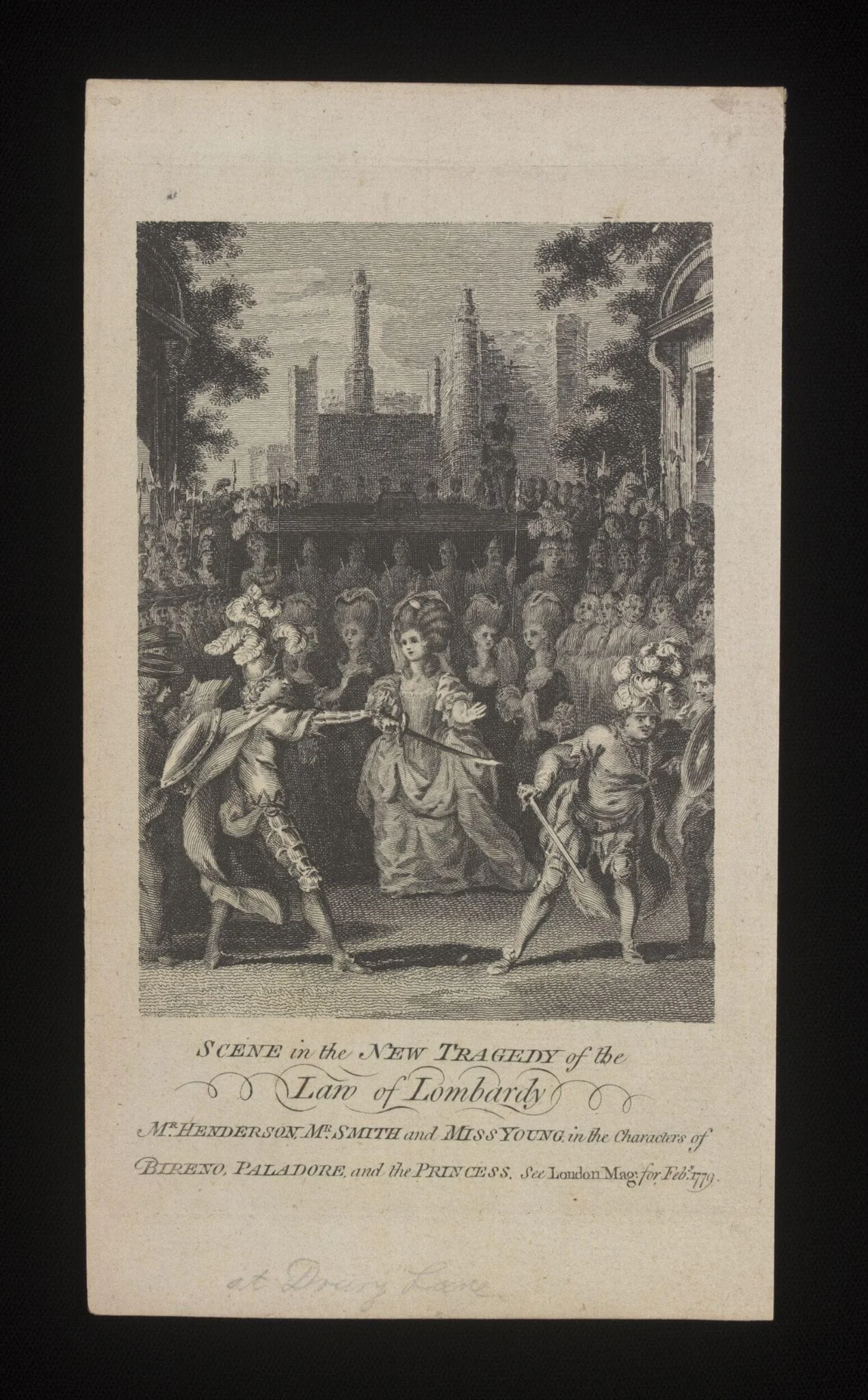 Scene in the New Tragedy of the Law of Lombardy, detail