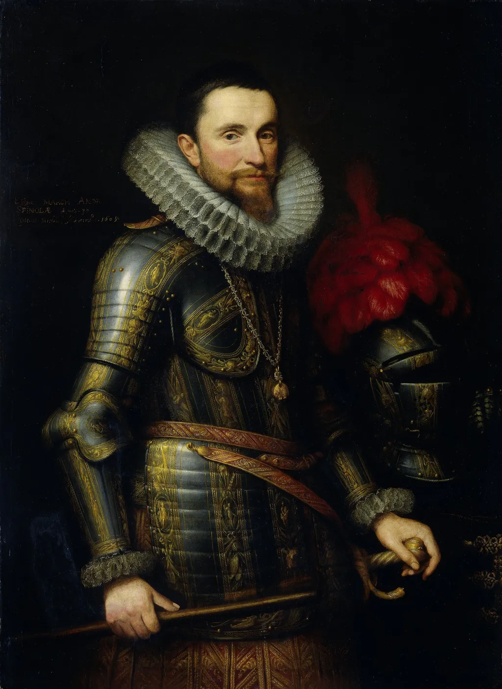 Portrait of Ambrogio Spinola (1569-1630), by Michiel Jansz van Mierevelt, oil, 1609