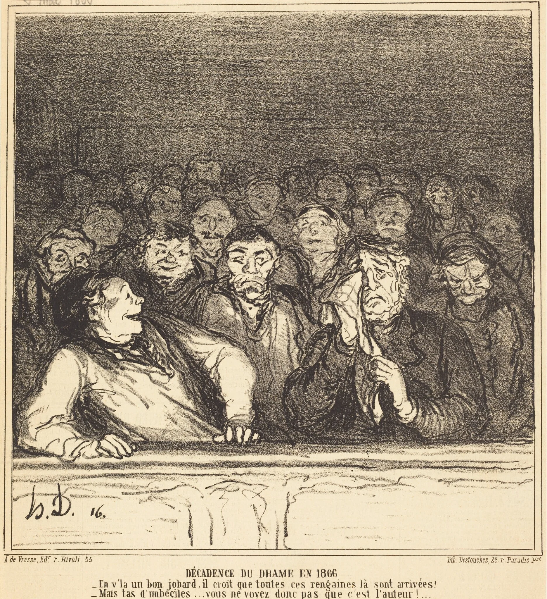 Décadence du drame en 1866, detail