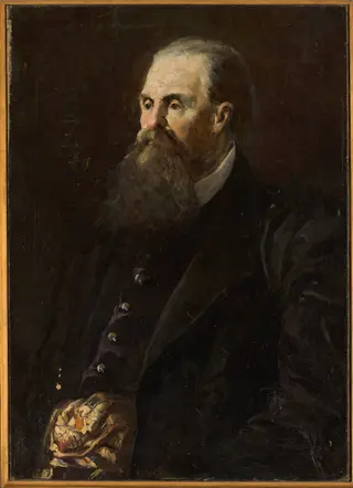 Portraif of a man – Mr. Zarewicz (?), by Franciszek Żmurko, oil, 1890