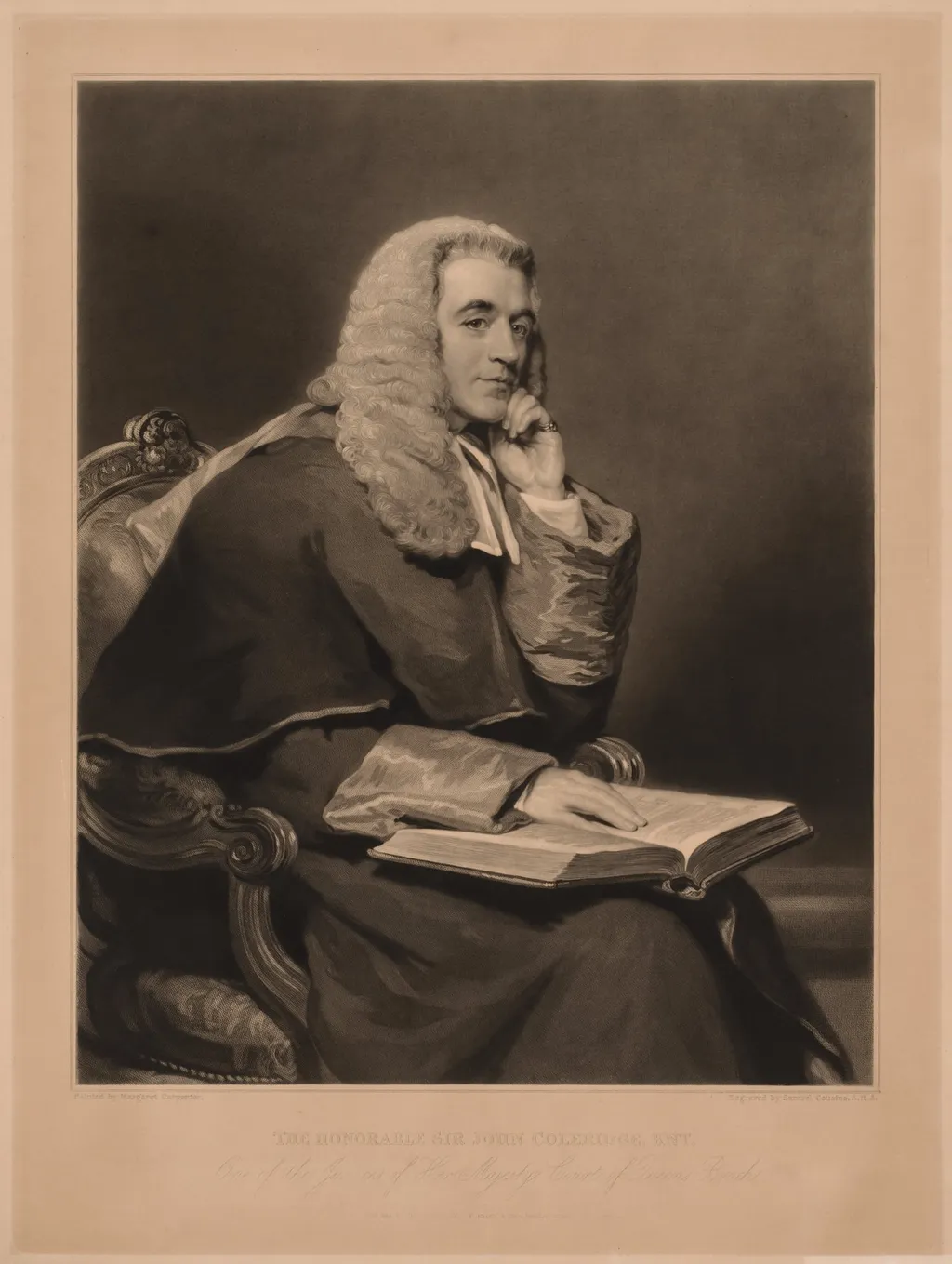 Sir John Taylor Coleridge, by Samuel Cousins, 1851