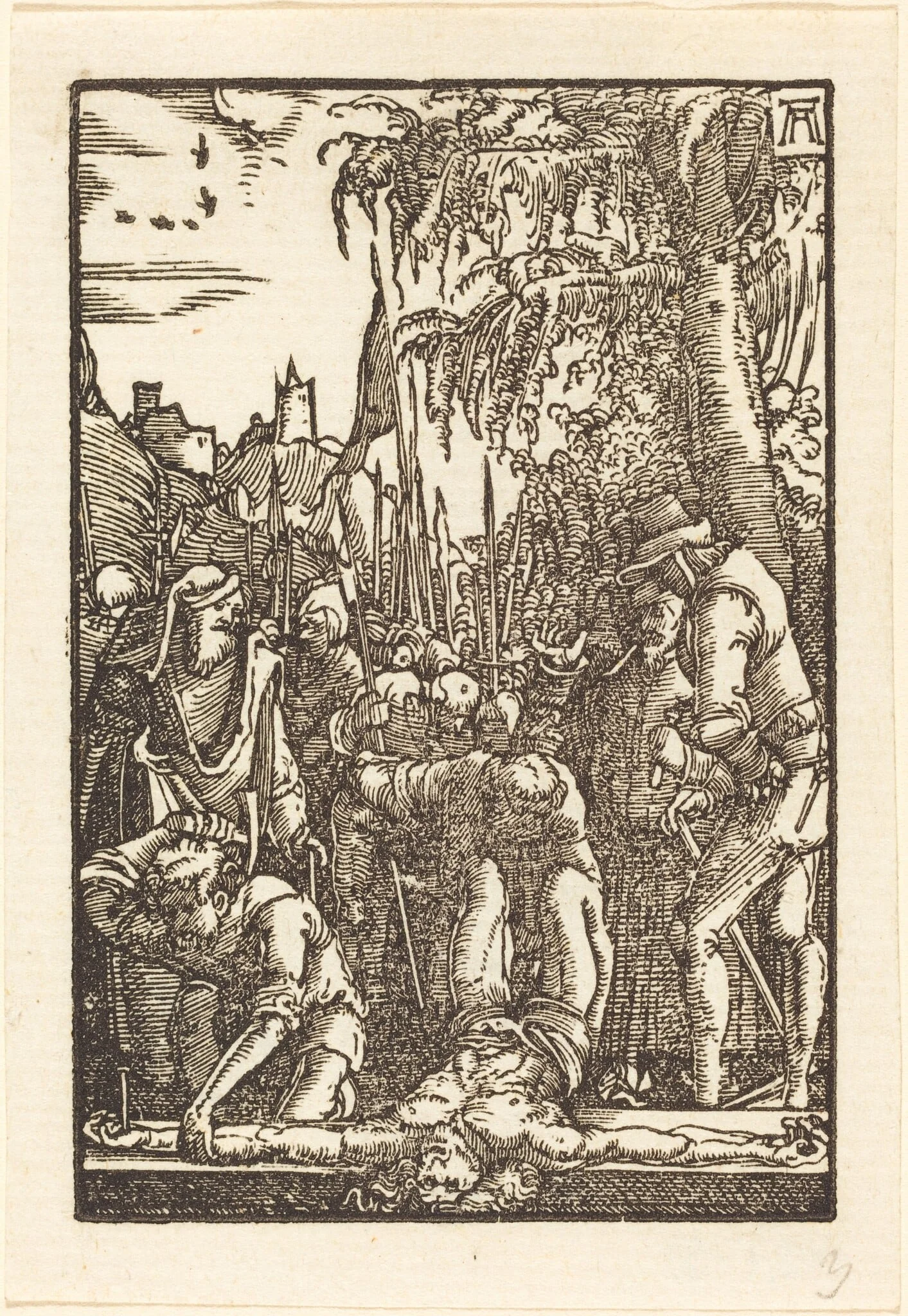 Christ Nailed to the Cross, detail