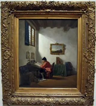 Man at a Desk, by Abraham van Strij, unspecified, 1800