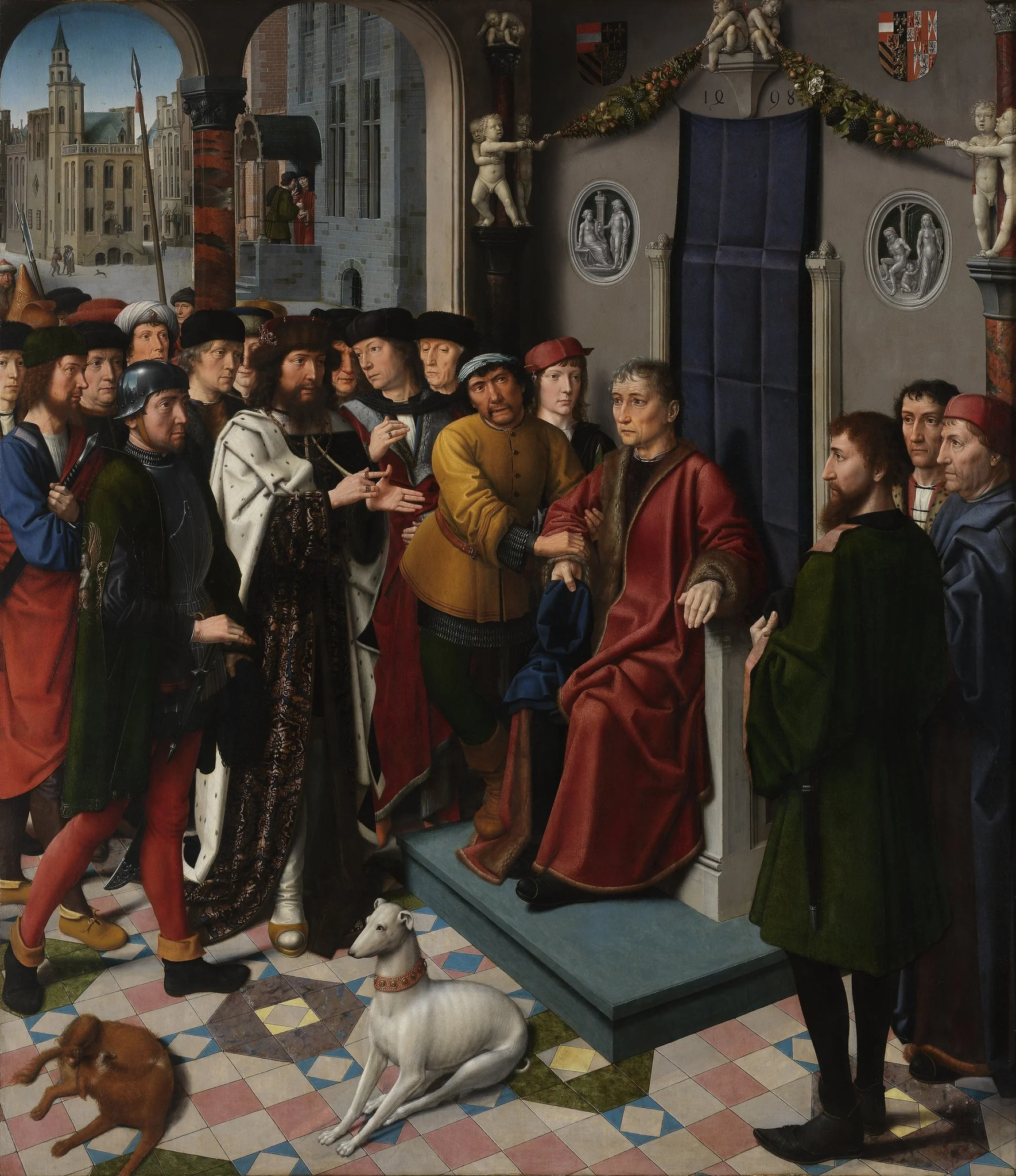 Judgement of Cambyses: The Arrest of Sisamnes, detail