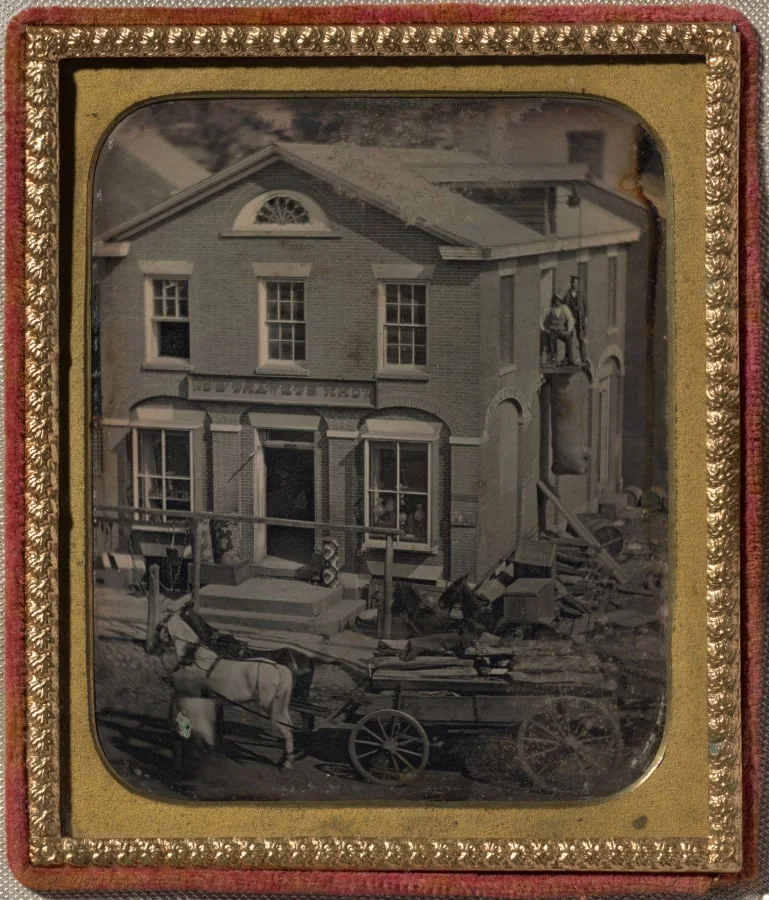 Construction of the John Stewart Store, detail