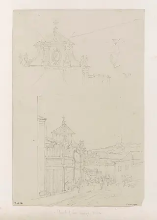 The church of San Domingos, Macau, by George Chinnery, 19