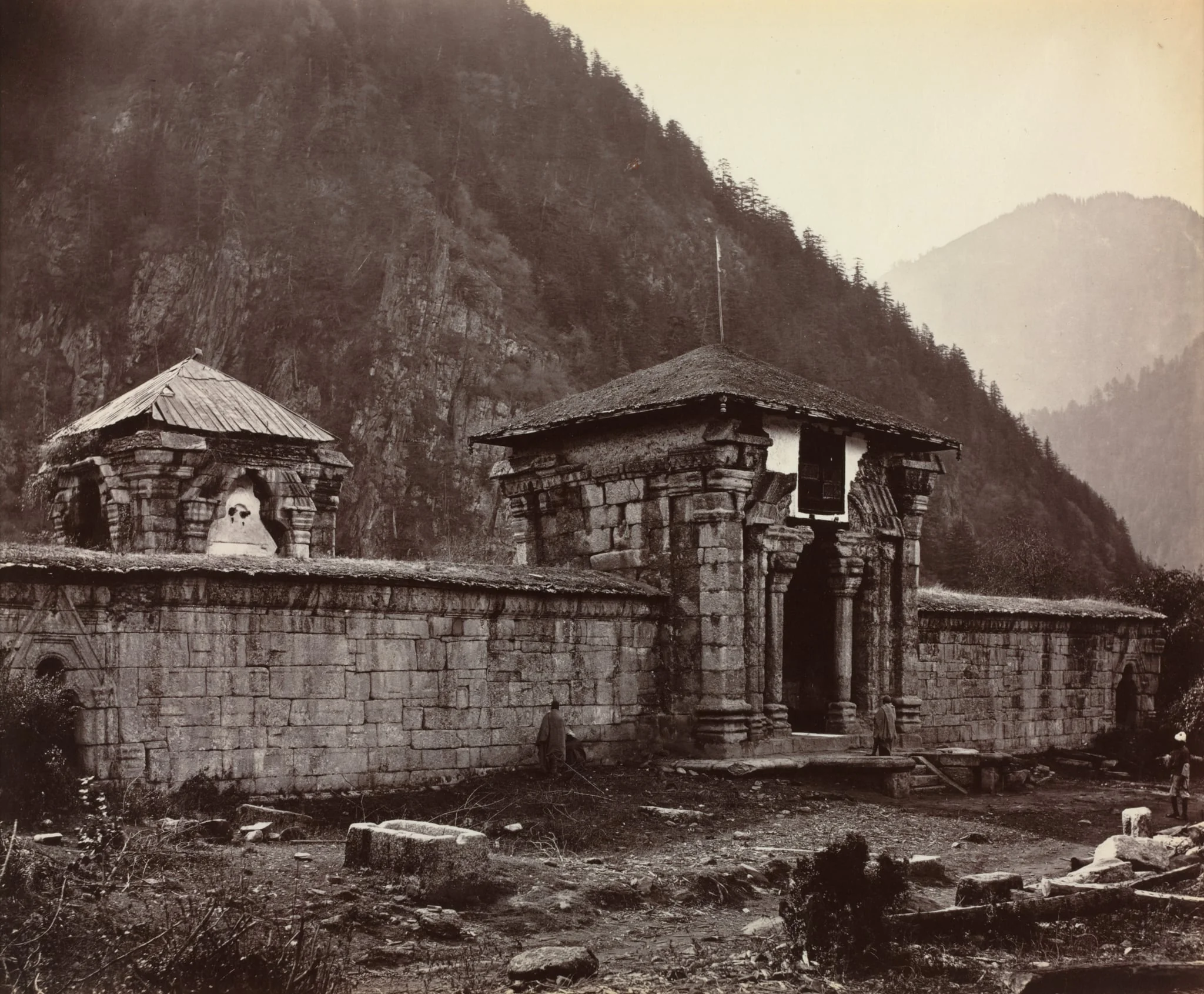 Temple at Naveshera, Kashmir, India, detail