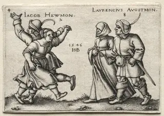 The Village Wedding:  Jacob Hewmon, by Sebald Beham, 1546