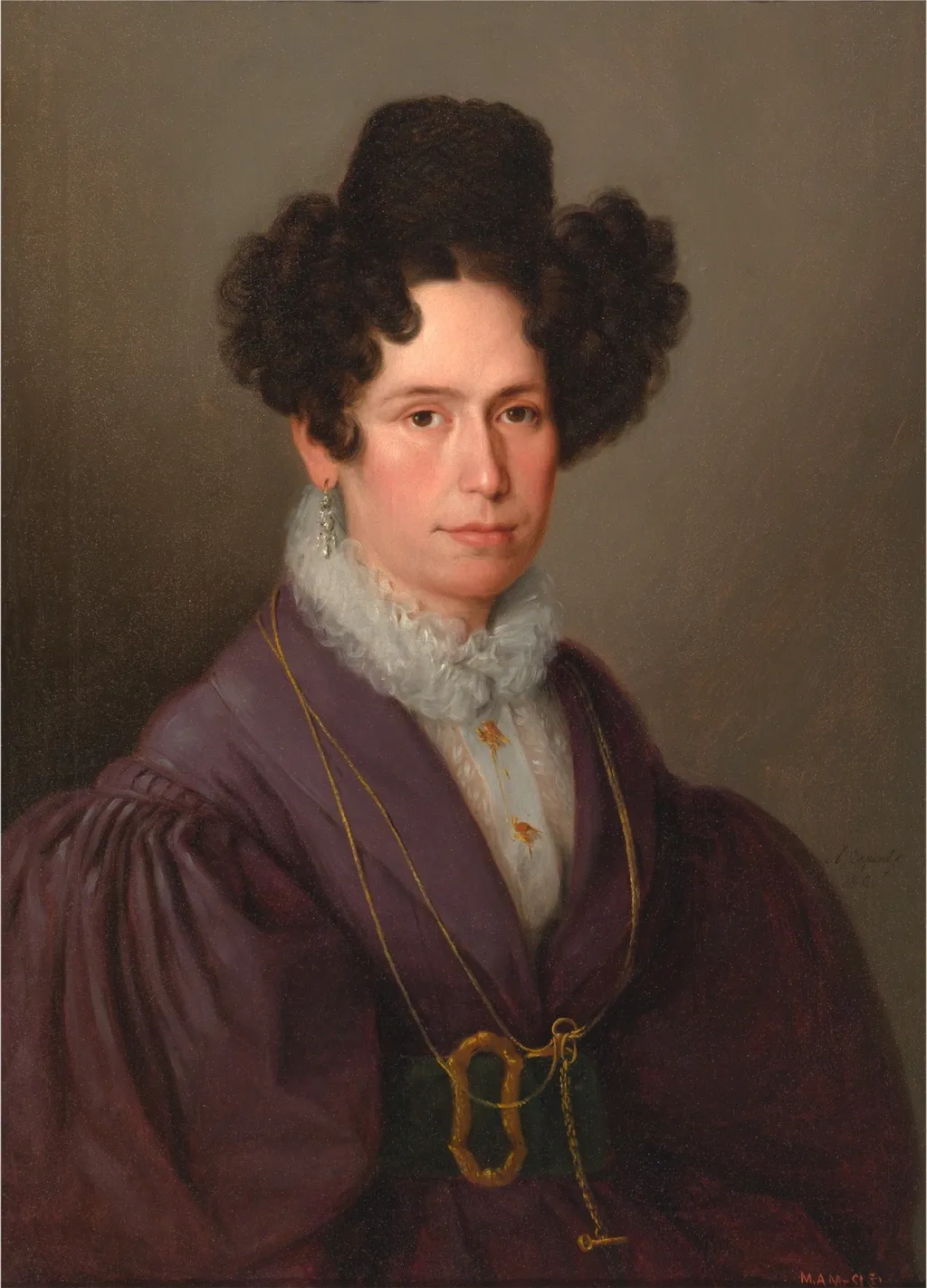 Fernanda Pascual, by Antonio María Esquivel, oil, 1832