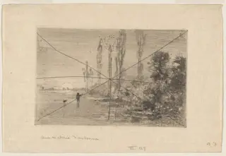 Une Matinèe d'Automne, by Félix-Hilaire Buhot, ink, 1875