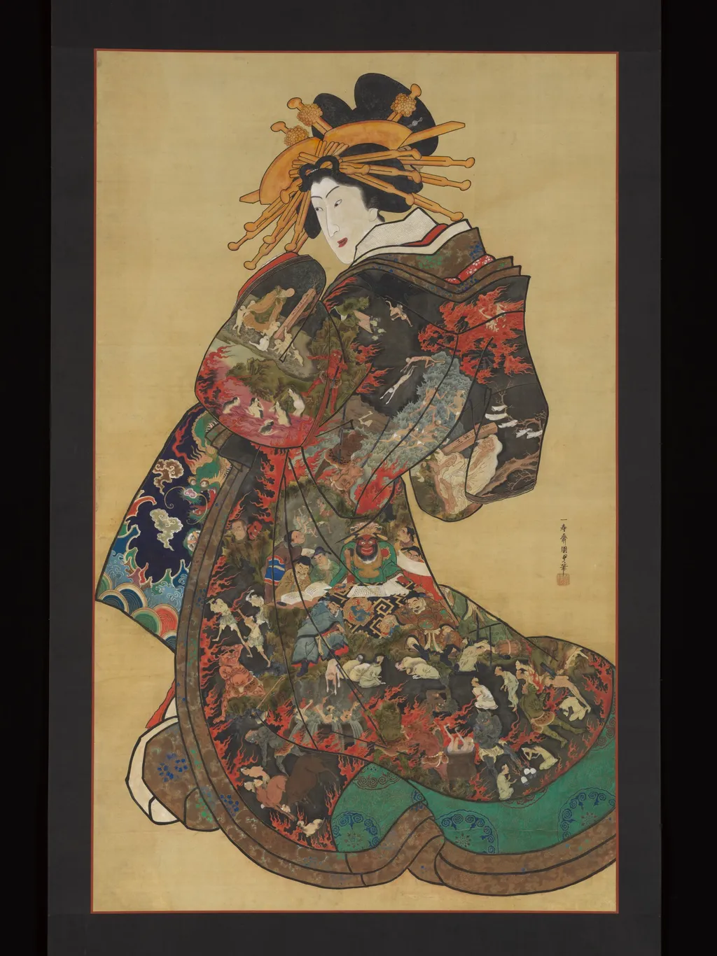 The Hell Courtesan, by Utagawa Kunisada II, unspecified, 1857