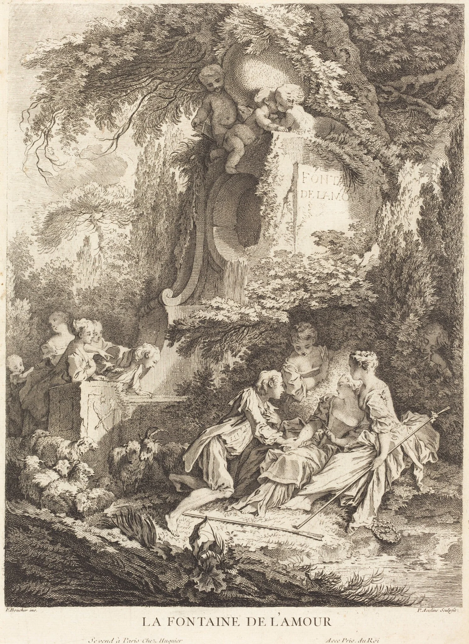 La Fontaine de l'Amour, detail
