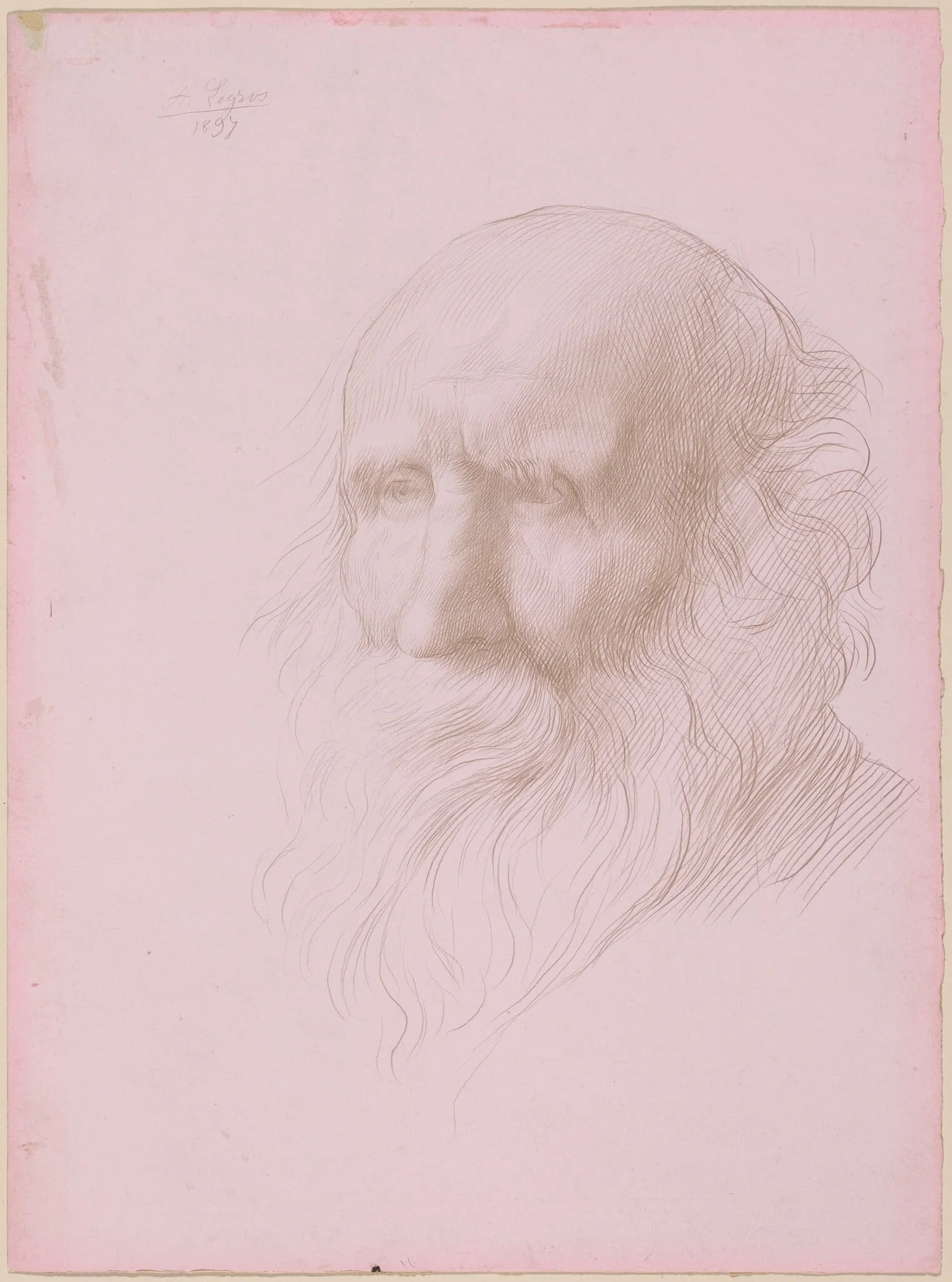 Head of an Old Man, detail