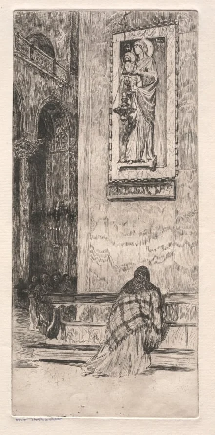 Etchings of Venice: St. Marks, detail