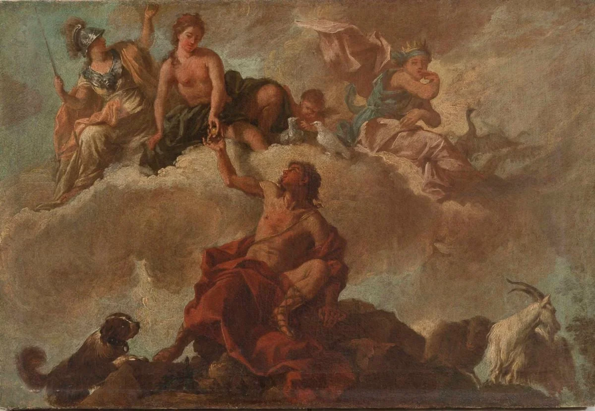 Judecata lui Paris, detail