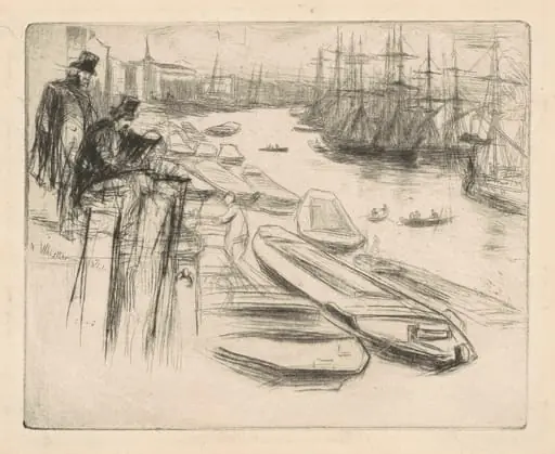 The Little Pool, by James McNeill Whistler, ink, 1861
