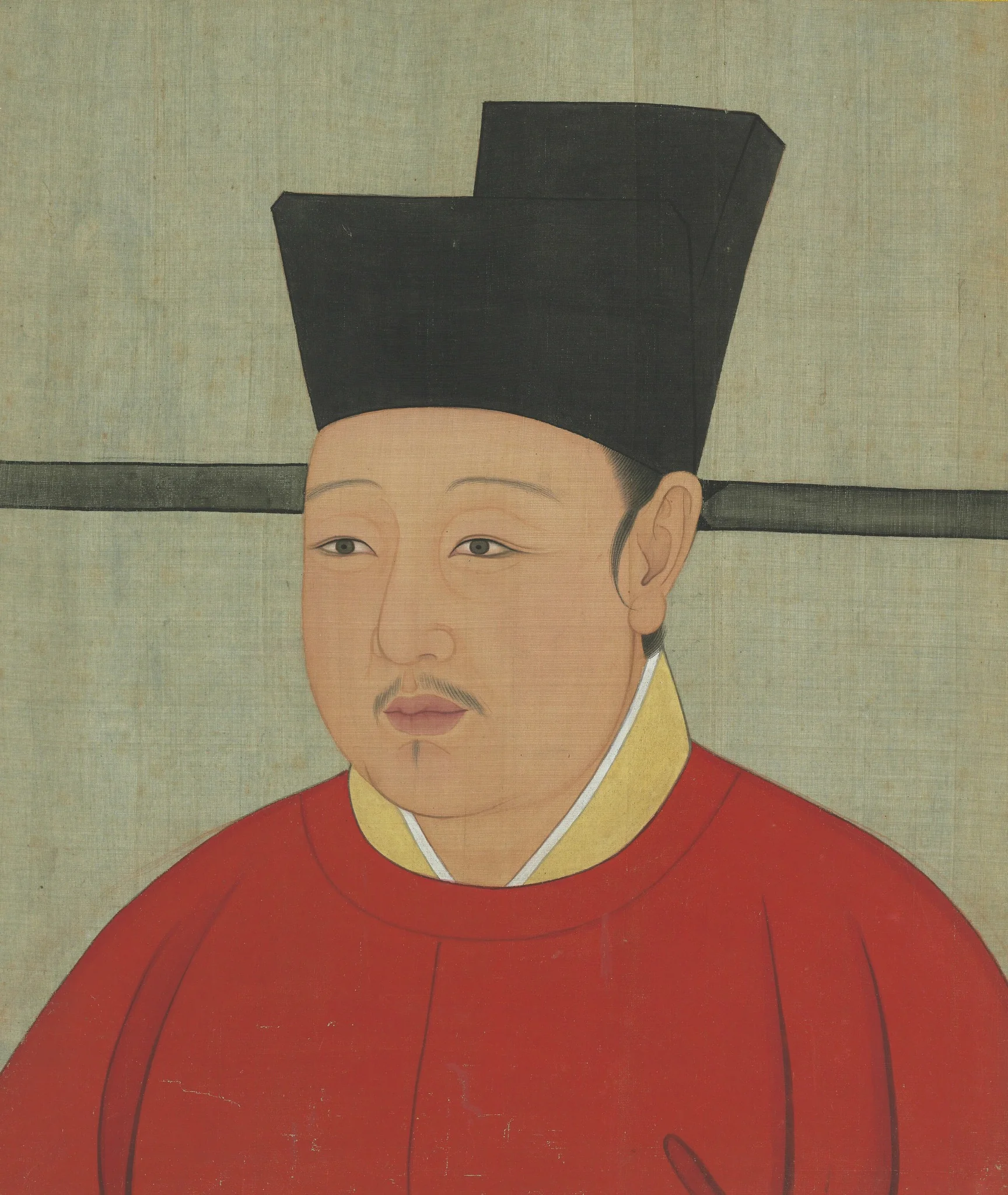 宋代帝半身像册-宋朝徽宗皇帝像, detail