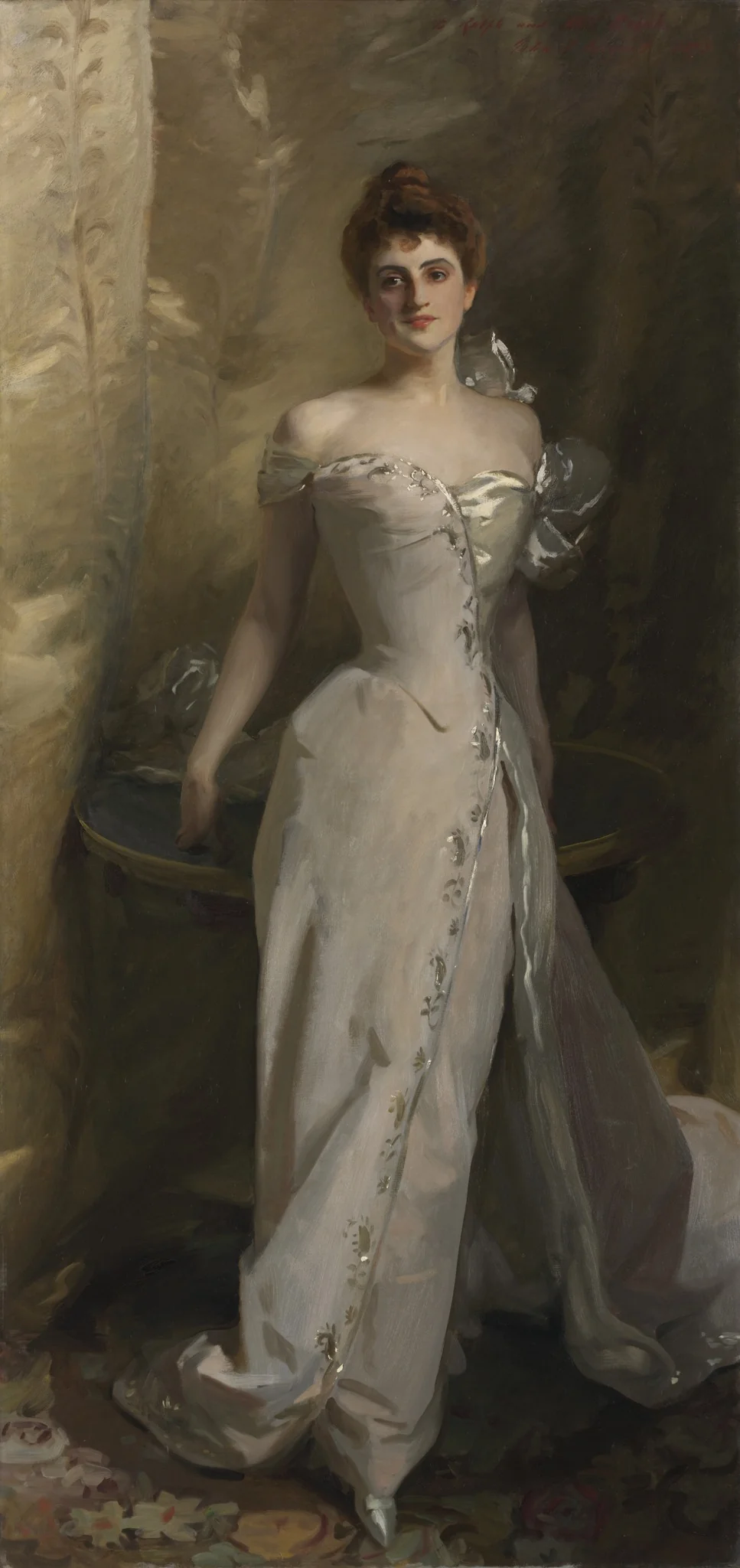 Portrait of Lisa Colt Curtis, detail