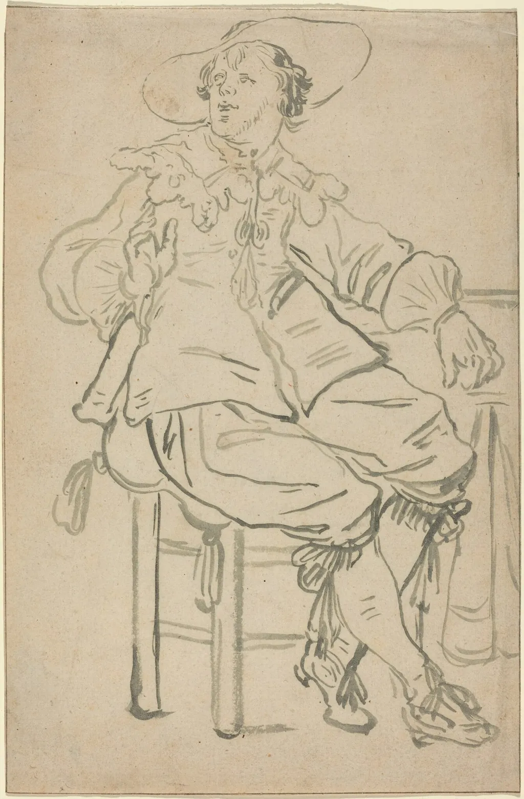 Seated Cavalier, by Jan Philipz van Bouckhorst, 1630