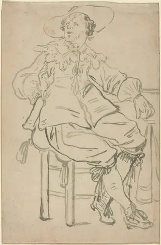 Seated Cavalier, by Jan Philipz van Bouckhorst, 1630