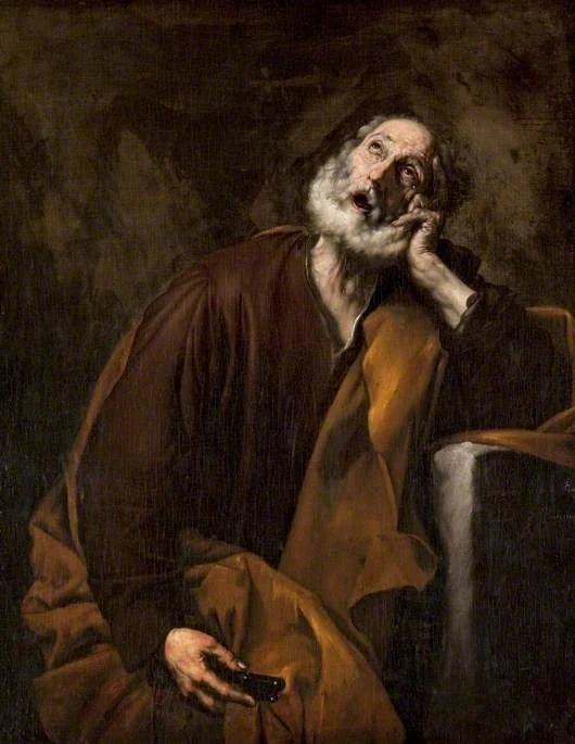 Saint Peter Repentant, detail