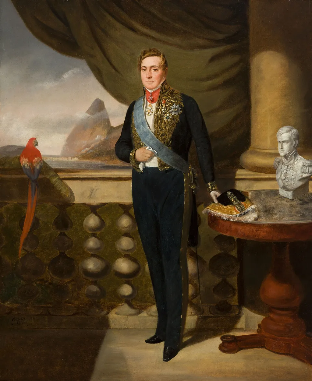 Achille Rouen, Ministro francês na corte de Pedro II, by Jean Joseph Bilfeldt, oil, 1841