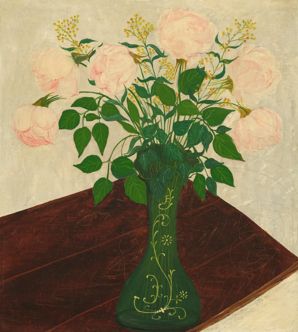 Pink Roses, oil, 1887