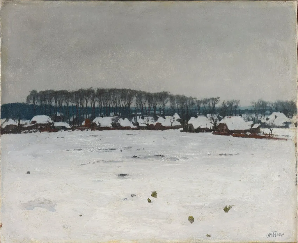 Winter Landscape, by Willem Witsen, unspecified, 1885