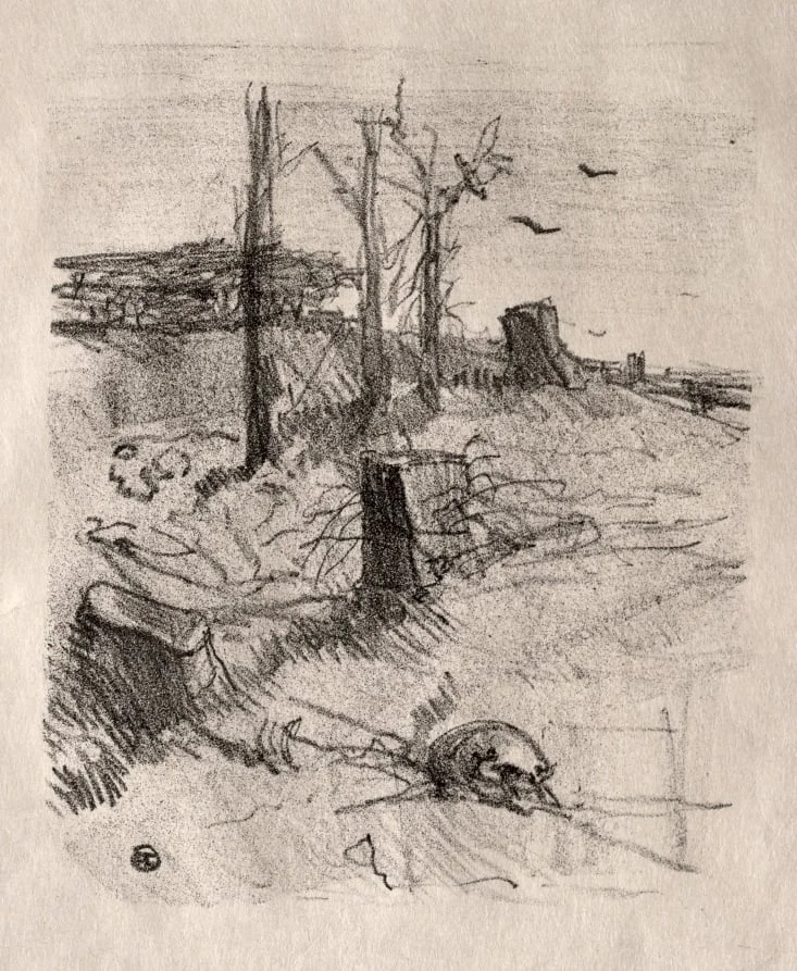 Un Cimetière en Galicie, detail