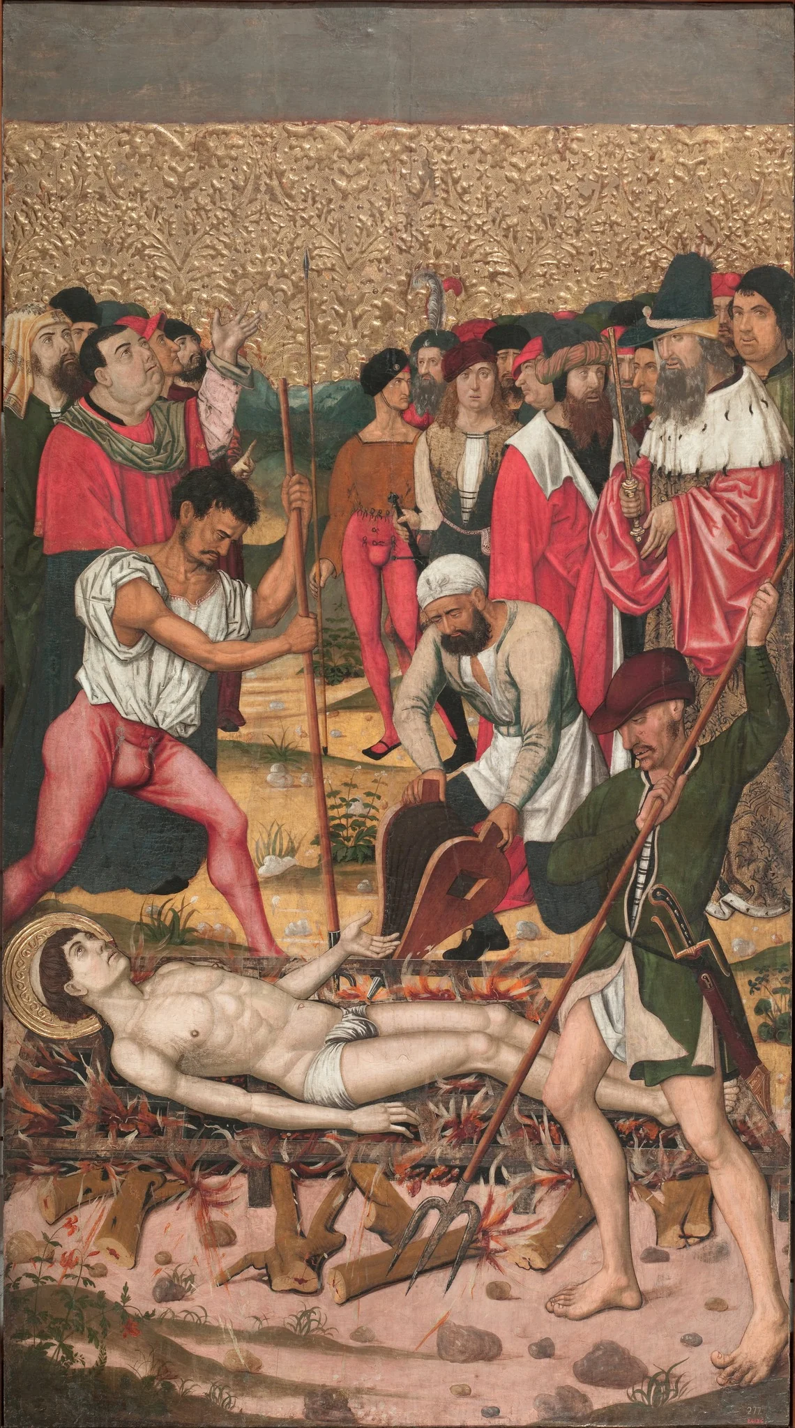 Saint Vincent on the Gridiron, detail