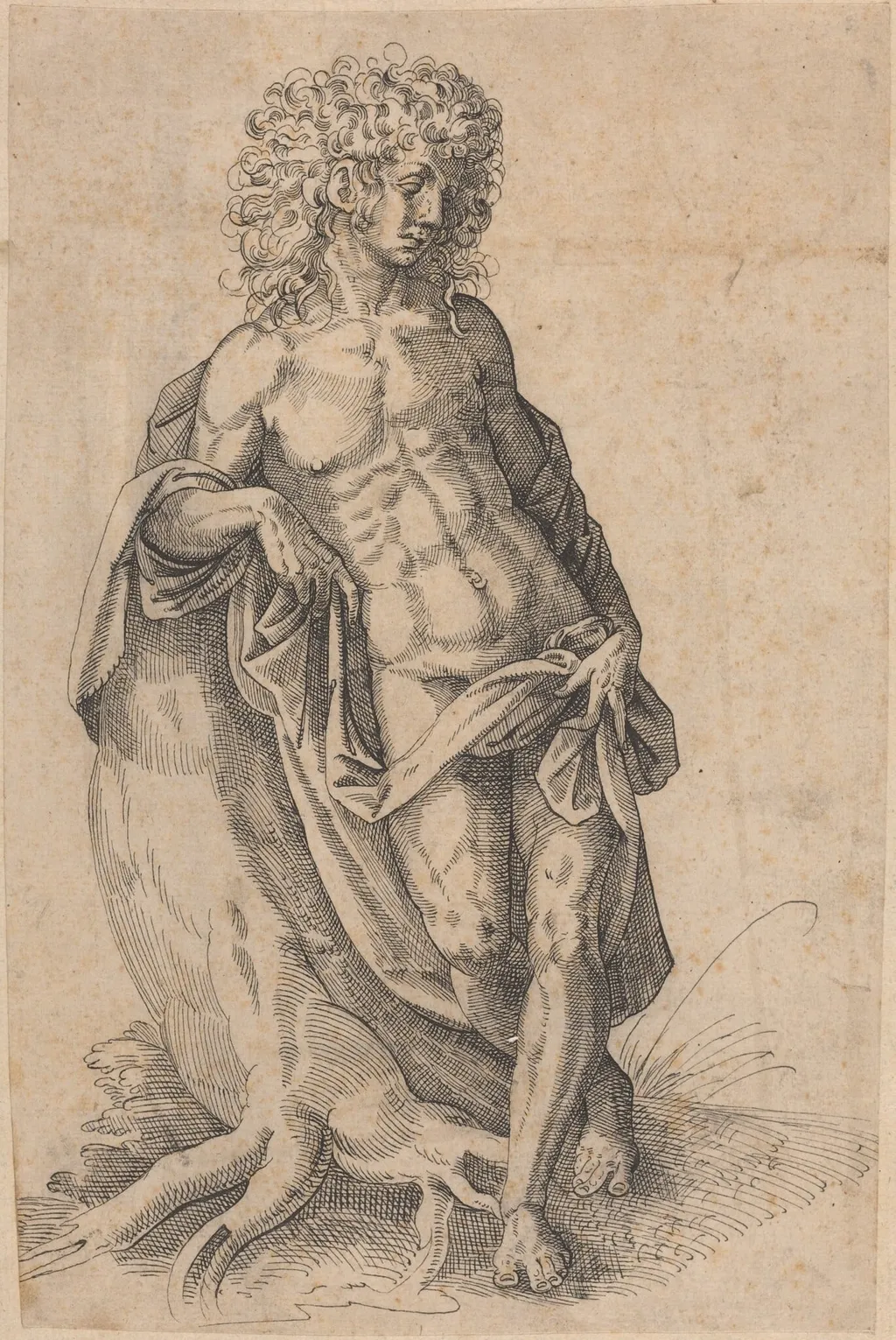 Apollo, by Jost Amman, ink, 1580