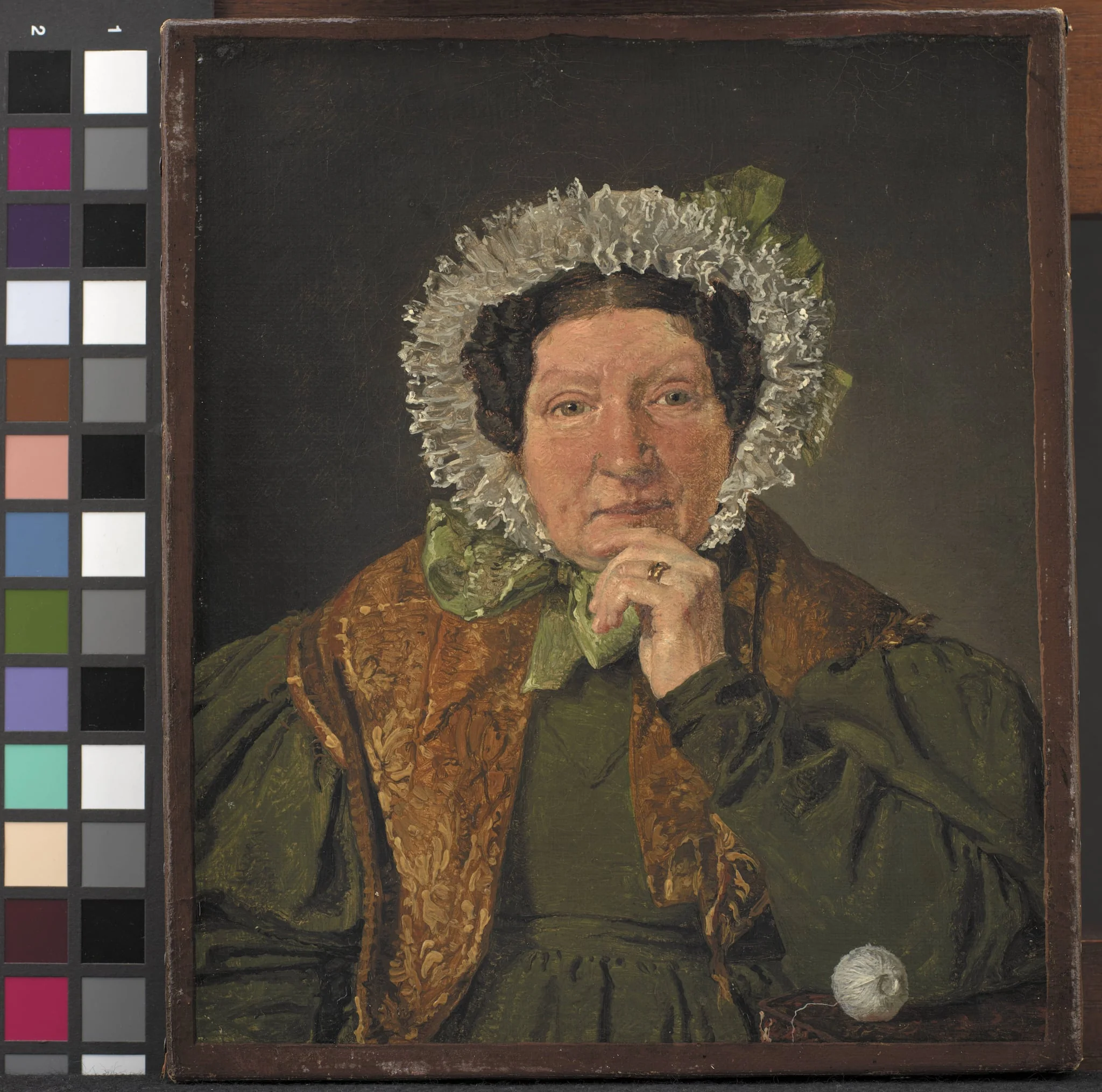 Portrait of the Artist´s Mother, Cecilia Margrethe Købke, née Petersen, detail