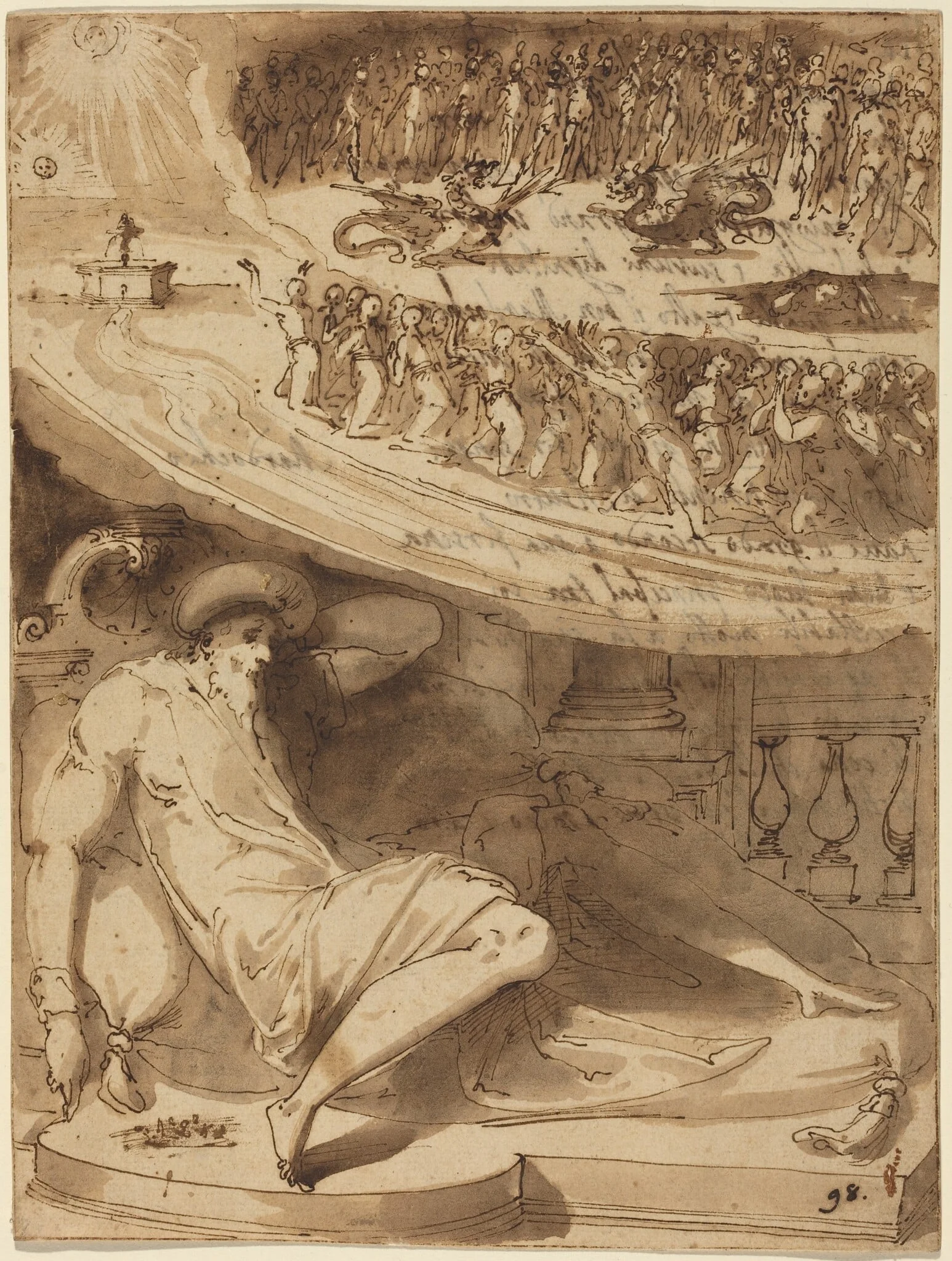 The Dream of Mordecai, detail