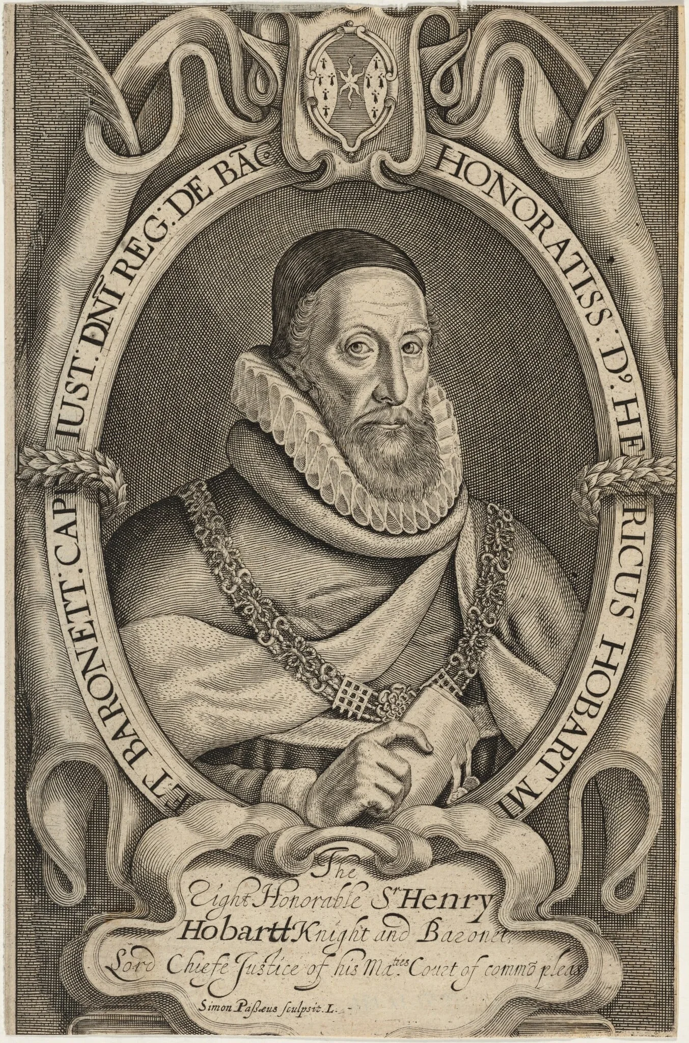 Sir Henry Hobart, detail