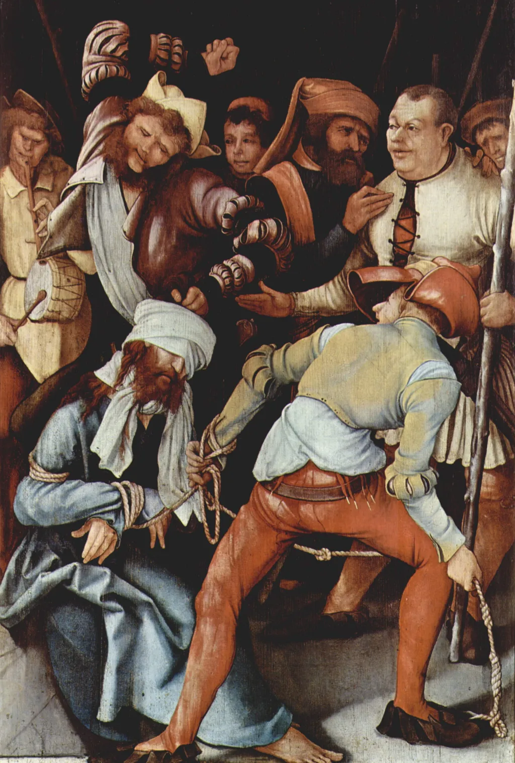 The Mocking of Christ, by Matthias Grünewald, oil, 1504