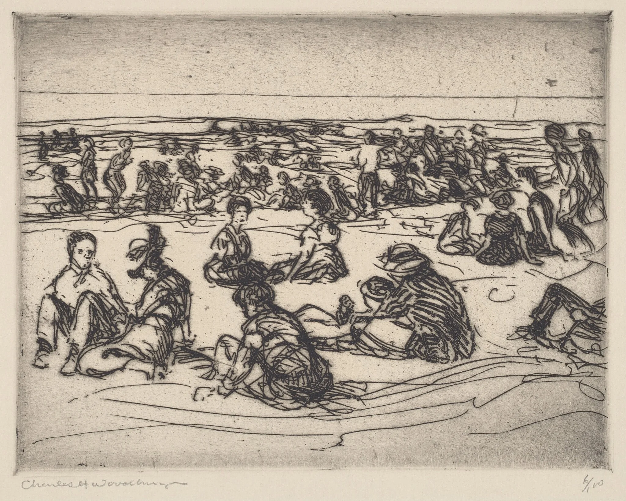 On the Beach, detail