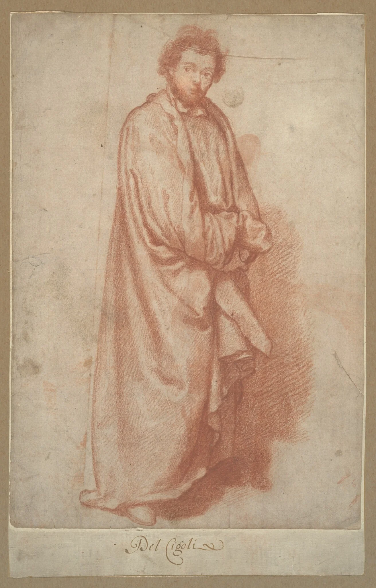 A Standing Bearded Man, detail