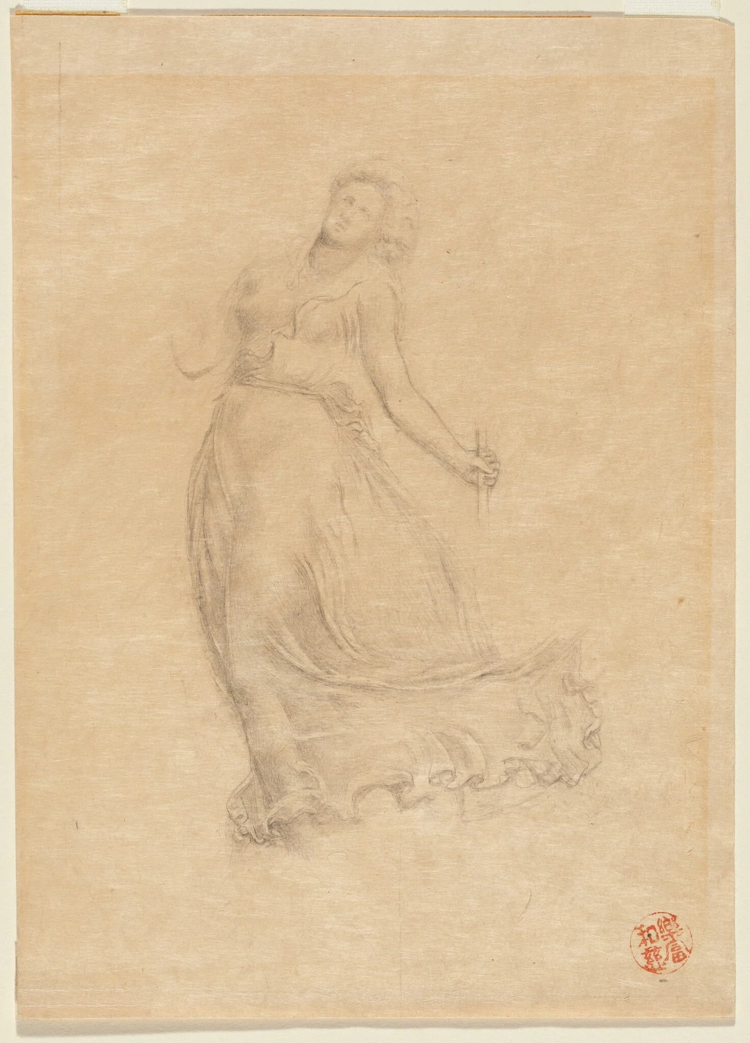 Allegorical Female Figure, detail