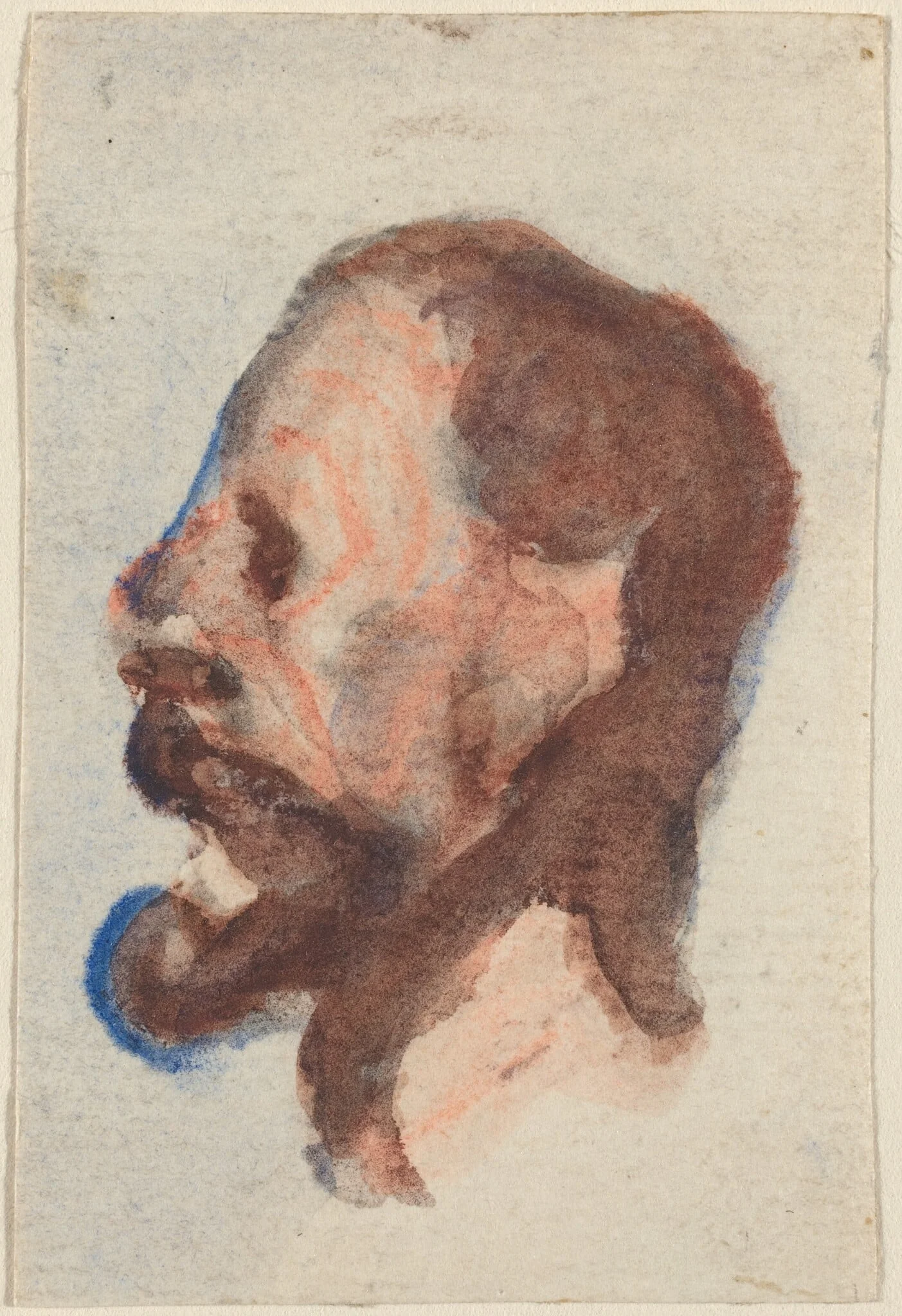 Head of a Man, detail