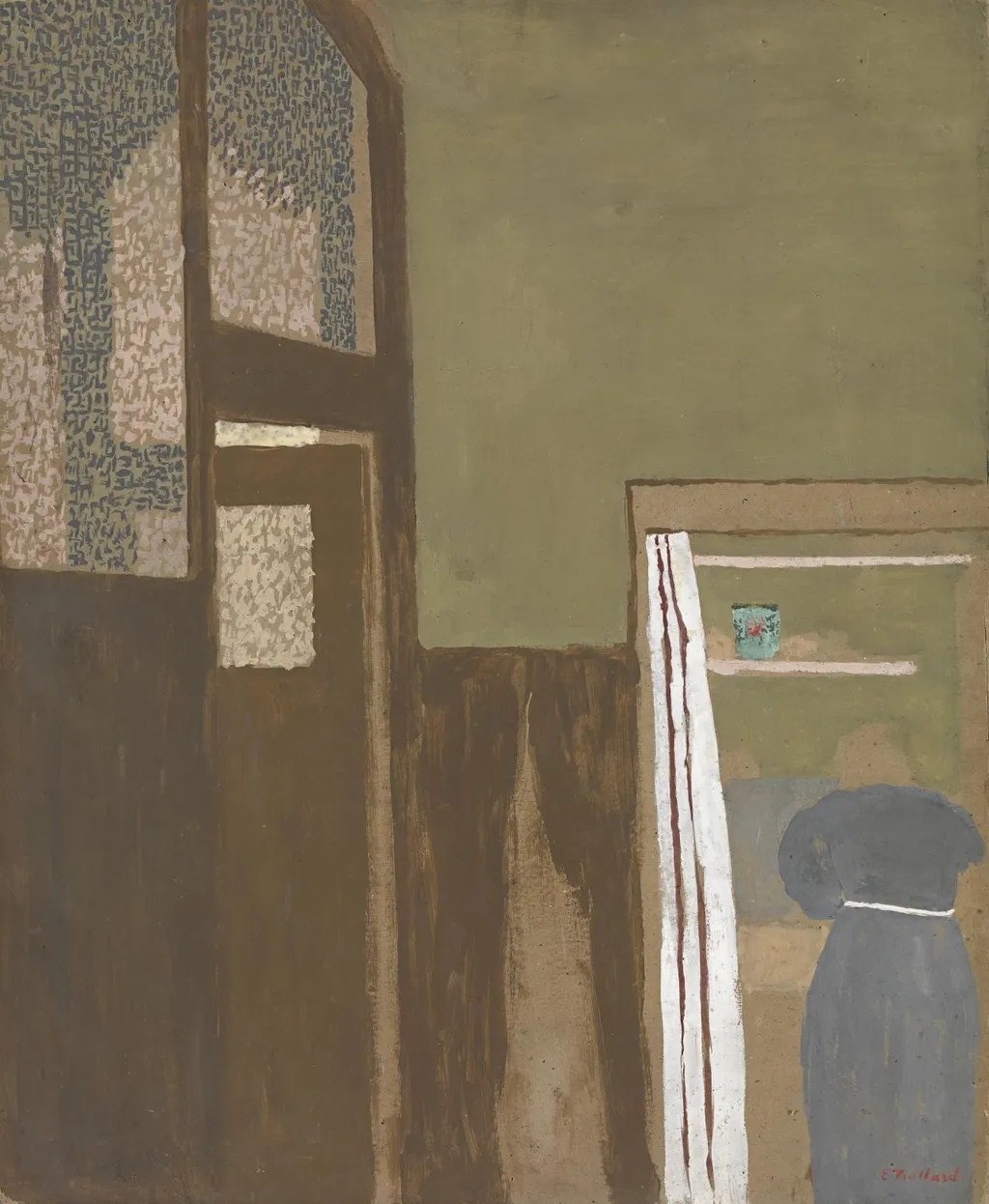 The doors, by Édouard Vuillard, gouache, 1898