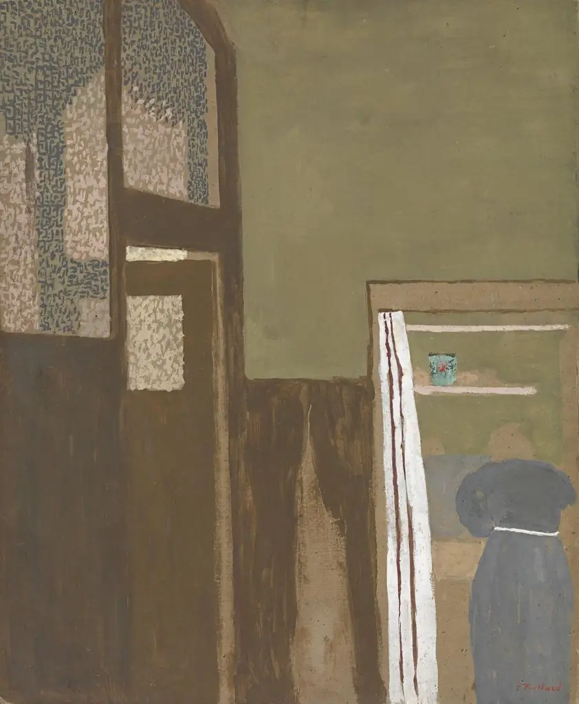 The doors, by Édouard Vuillard, gouache, 1898