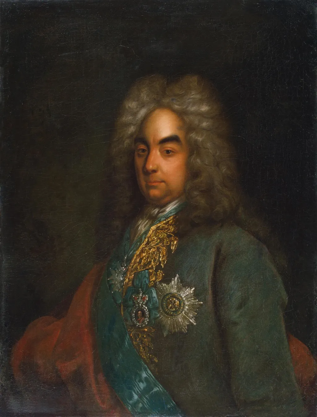 Portrait of Pyotr Andreyevich Tolstoi, President of Collegium of Commerce, by Johann Gottfried Tannauer, oil, 1715