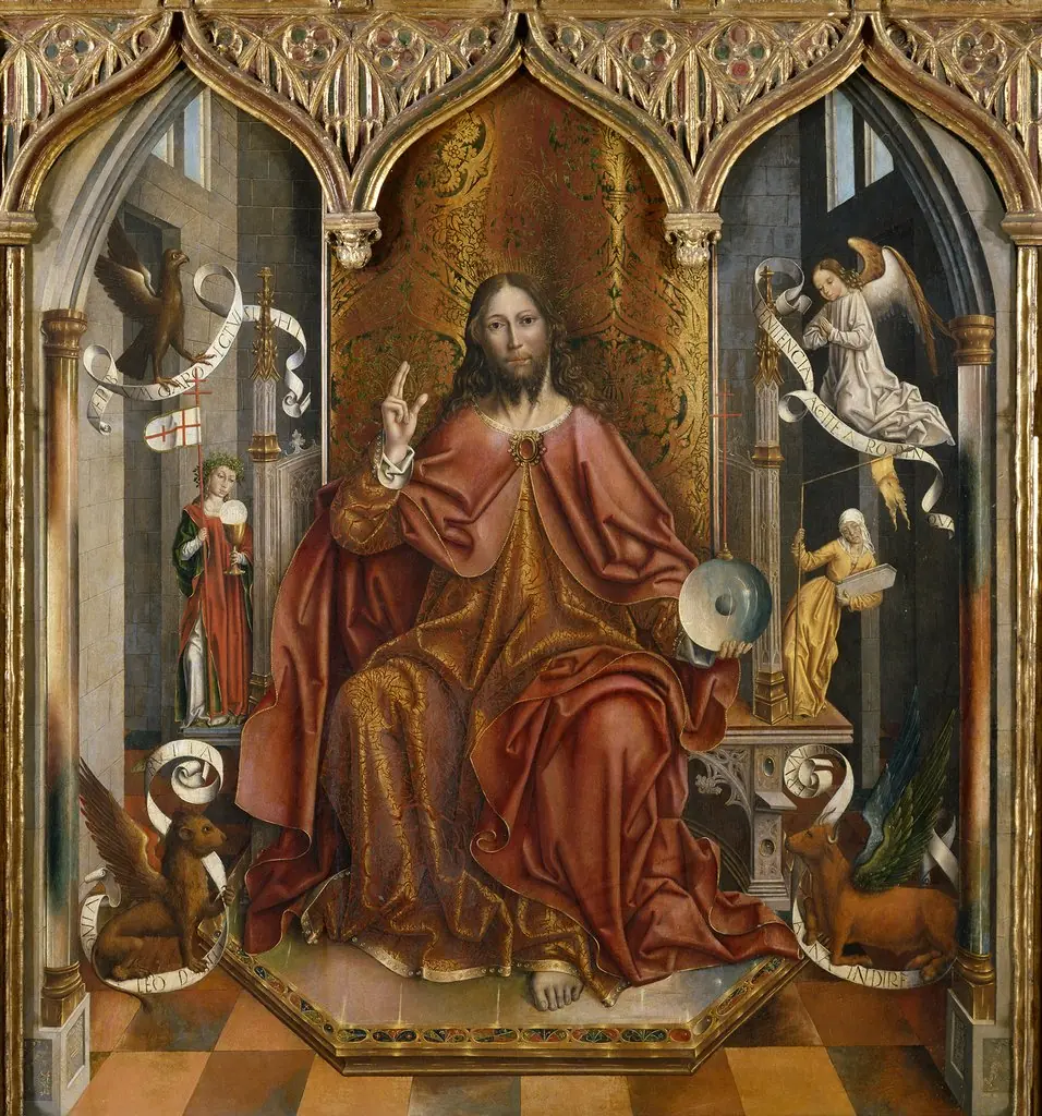 Christ Blessing, by Fernando Gallego, unspecified, 1498