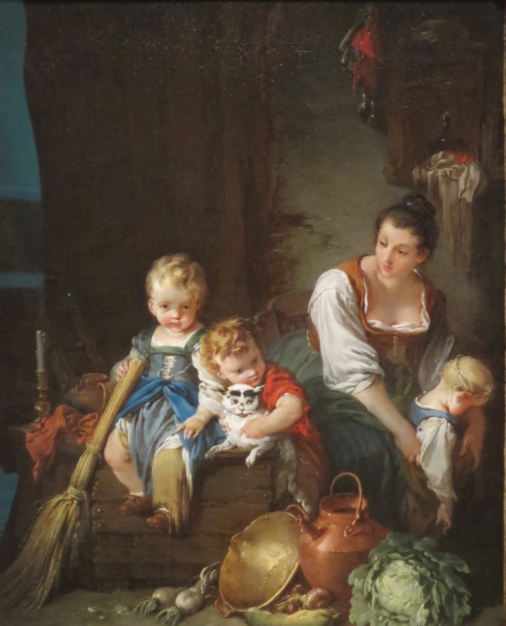 The Beautiful Country Woman, detail