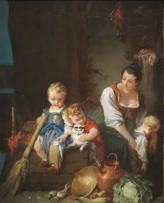 The Beautiful Country Woman, by François Boucher, oil, 1732