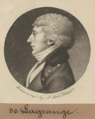 Joseph E. G. M. de la Grange, by Charles B. J. Févret de Saint-Mémin, ink, 1799