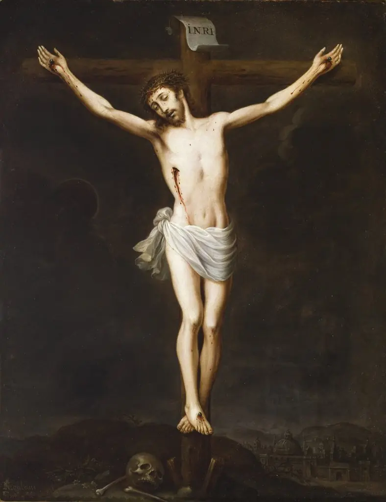 The Crucifixion (La crucifixión), by Nicolás Enríquez, unspecified