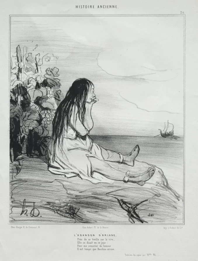 The Abandonment of Ariadne, detail
