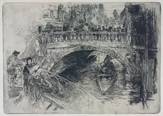 Venetian Bridge, by Frank Duveneck, 1884